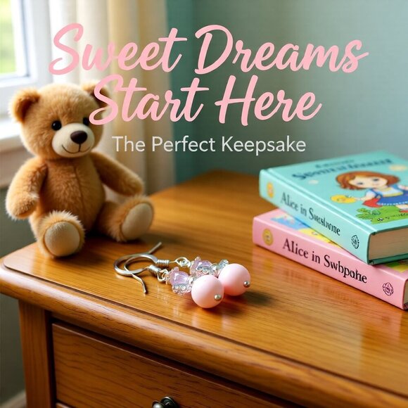 Cute Guardian Angel Earrings! Pink Angels Wings! Playful Blessings for any Age! - Picture 4 of 9